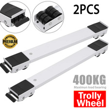 2x Heavy Duty Fridge Freezer Appliance Rollers Trolley Wheeled Premium Quality