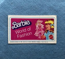 Vintage Barbie World Of Fashion Catalog 1981 Foldout Booklet Insert Guide - EXC