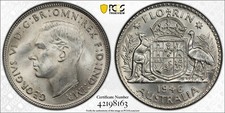 Australia 1946-M Florin Silver Coin PCGS MS64 #8163