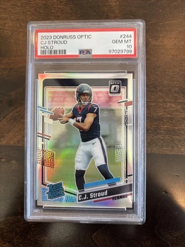 2023 Panini Donruss Optic - Rated Rookie C.J. Stroud #244 Holo Prizm (RC) PSA 10