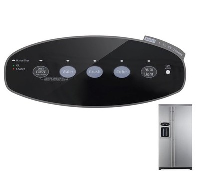 For Whirlpool Refrigerator WP67004151 Overlay Replacement Part Black