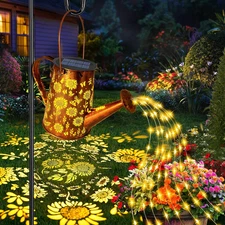 Solar Watering Can Lights, Christmas Sunflower Gifts for Women Mom Grandma Birth