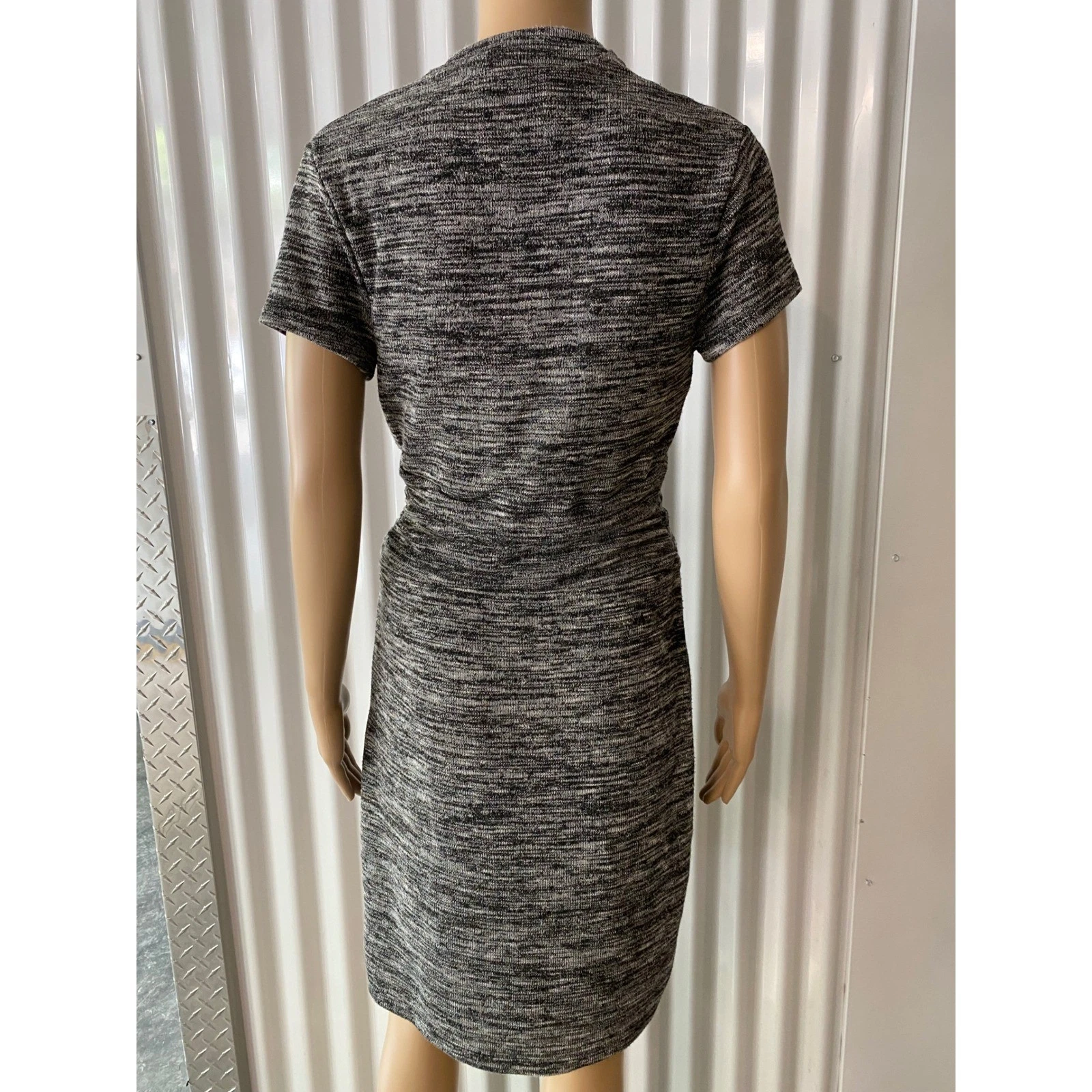 VETEMENTS Abito Maeve Maglia Avvolgente Casual Carriera Lavoro Manica Corta Grigio Medium