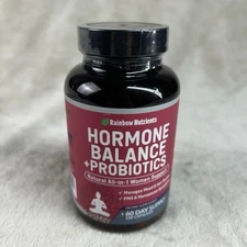 Rainbow Nutrients Hormone Balance +Probiotics 120 Capsules Expires 5/27