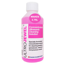 UltroJewel Ultrasonic Jewellery Cleaner Fluid 250ml for Gold Silver Watches