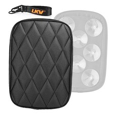 10.63  Motorcycle Pessenger Seat, Rear 8 Suction Cups - All Black Rhombus