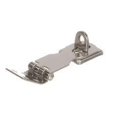 Marine-Grade Safety Hasp w/Swivel Eye, Polished 304 Stainless Steel, 2-3/4 in...