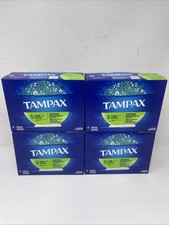 Tampax Tampons Super S 40 Count Unscented, Lot Of 4 Boxes 160 Count
