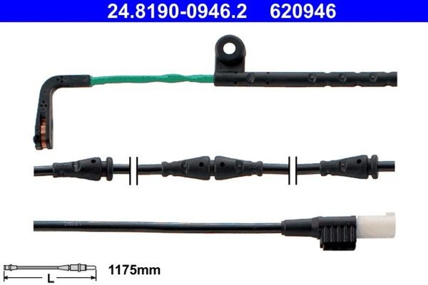 ATE Warnkontakt Bremsbelagverschleiss Vorne Passend FüR Land Rover Discovery 3 4-image