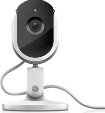 GE Lighting CAMIDWDPHDW1 Cync Indoor WiFi Smart Camera, White, 1080p Resolution