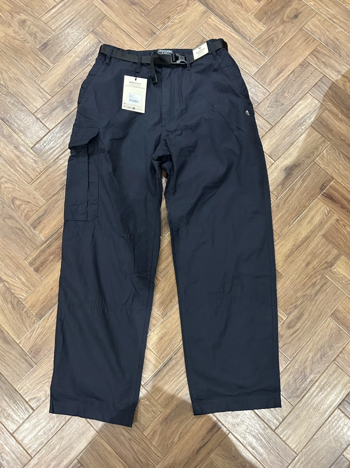 Craghoppers Mens Classic Kiwi Walking Trekking Casual Trousers In Navy 32S