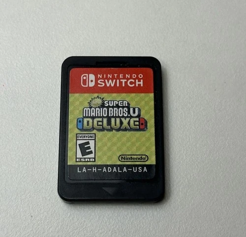 New Super Mario Bros U Deluxe (Nintendo Switch) Video Game Cartridge Only Tested