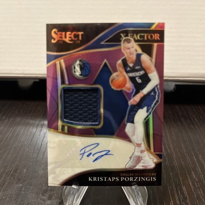 2021-22 Panini Select XF-KPZ Kristaps Porzingis X-Factor Patch Auto /49