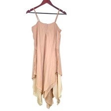 Alice Olivia Womens Dress M %100 Silk Fairy Asysmetircal Hankie Hem Ethereal 