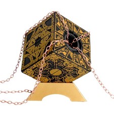 Hellraiser Puzzle Box - Accurate Lament Configuration with Small, Gold