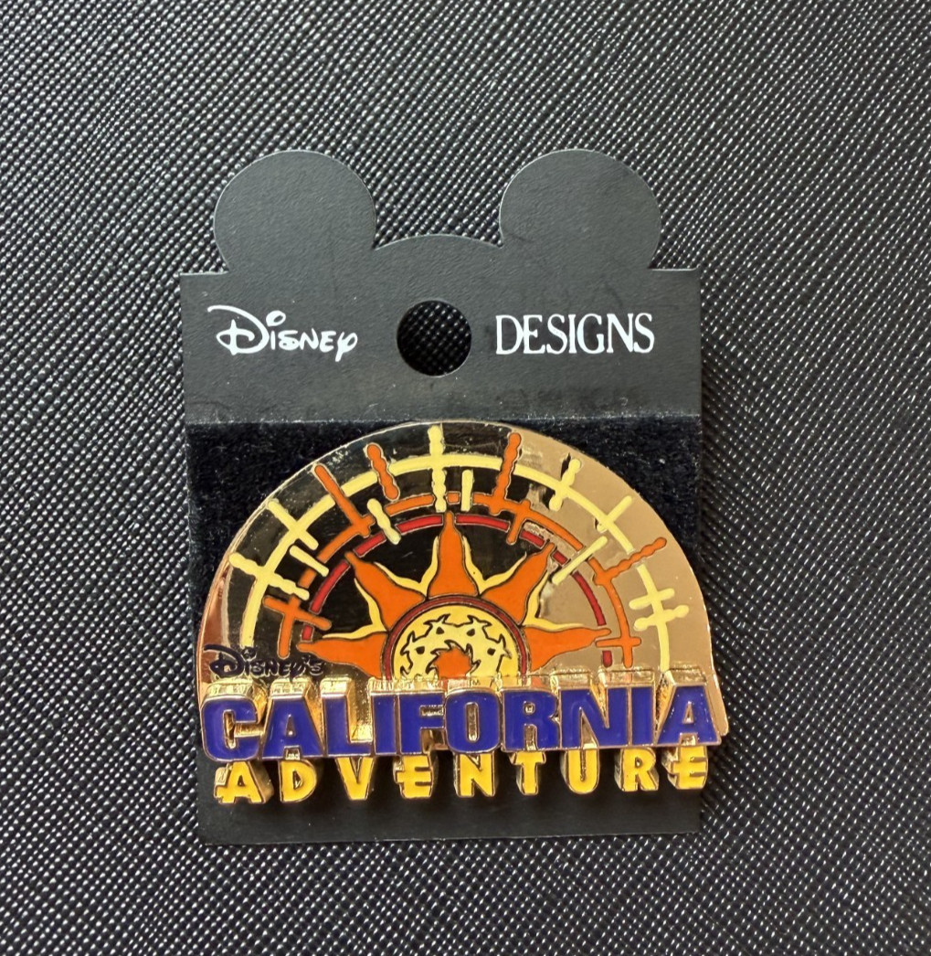 VINTAGE 2001 Disney's California Adventure Sun Wheel Pin - Opening Year Original