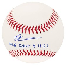 Owen Caissie Signed Rawlings Official MLB Baseball w/MLB Debut 8-14-25 -(SS COA)