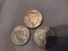 silver dollars Lot Of 3 Peace. 2- 1928s, 1- 1927