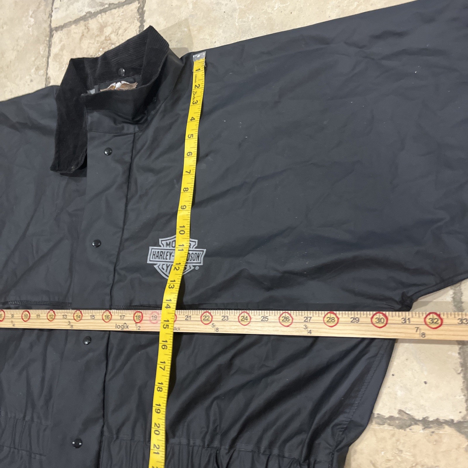 Harley Davidson Men's XXL 2XL Rain Coverall PVC Motorcycle Boiler suit overalls 