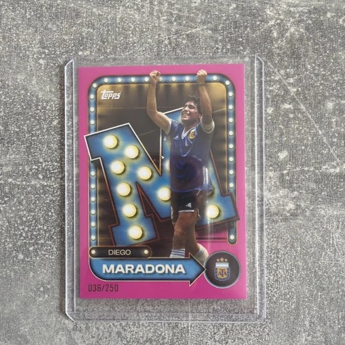 Topps Collector Tin Argentina 2026 Diego Maradona Champions Letter Numbered /250