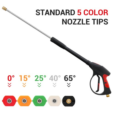 #ad Cordless Pressure Washer 4000PSI Spray Gun Wand Nozzle Hose Kit for Car Cleaning $47.99