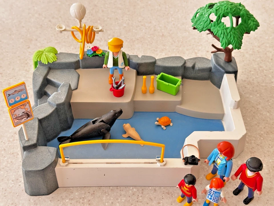 PLAYMOBIL ZOO bassin aux otaries - animaux sauvages SAVANE - Photo 2/4
