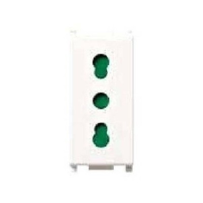 VIMAR PLANA 2P+T ZWEISEITIGE STECKDOSE WEISS 10/16A 14203