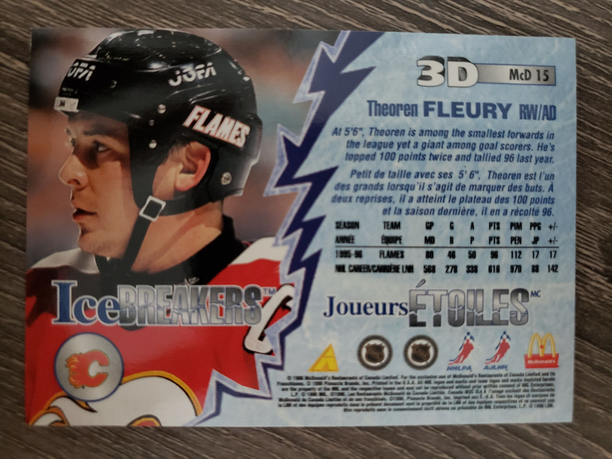 1996-97 Pinnacle McDonald's 3D Ice Breakers Theoren Fleury Hockey