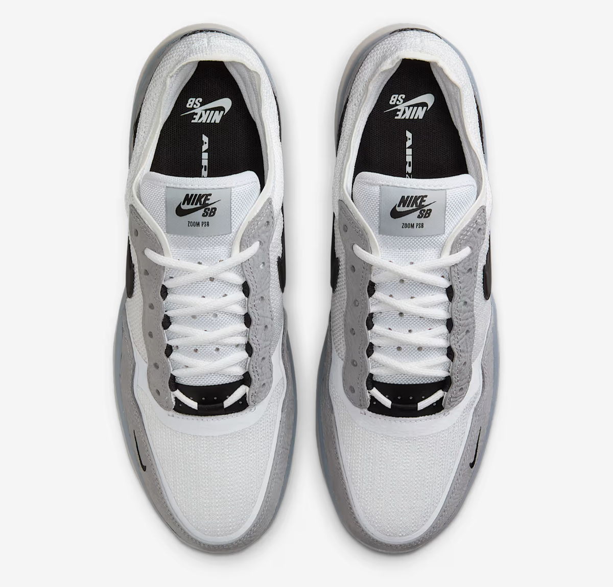 Nike SB PS8 Skateboarding Shoes Black Wolf Grey Men's | Size 6