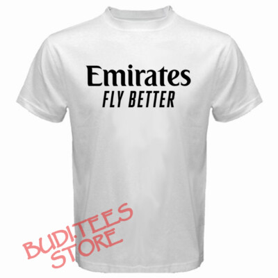 Emirates Fly Better Airlines Airways Men's White Size S-5XL