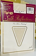 Control Top Pantyhose by Hanes, Silk Reflections, Silky, Color Pearl, Size CD