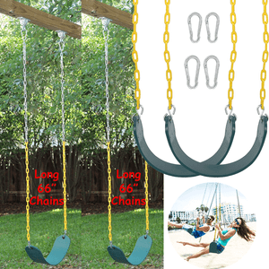 2 Pack Playground Garden Swing Seat Kids Adults 2 S Hook