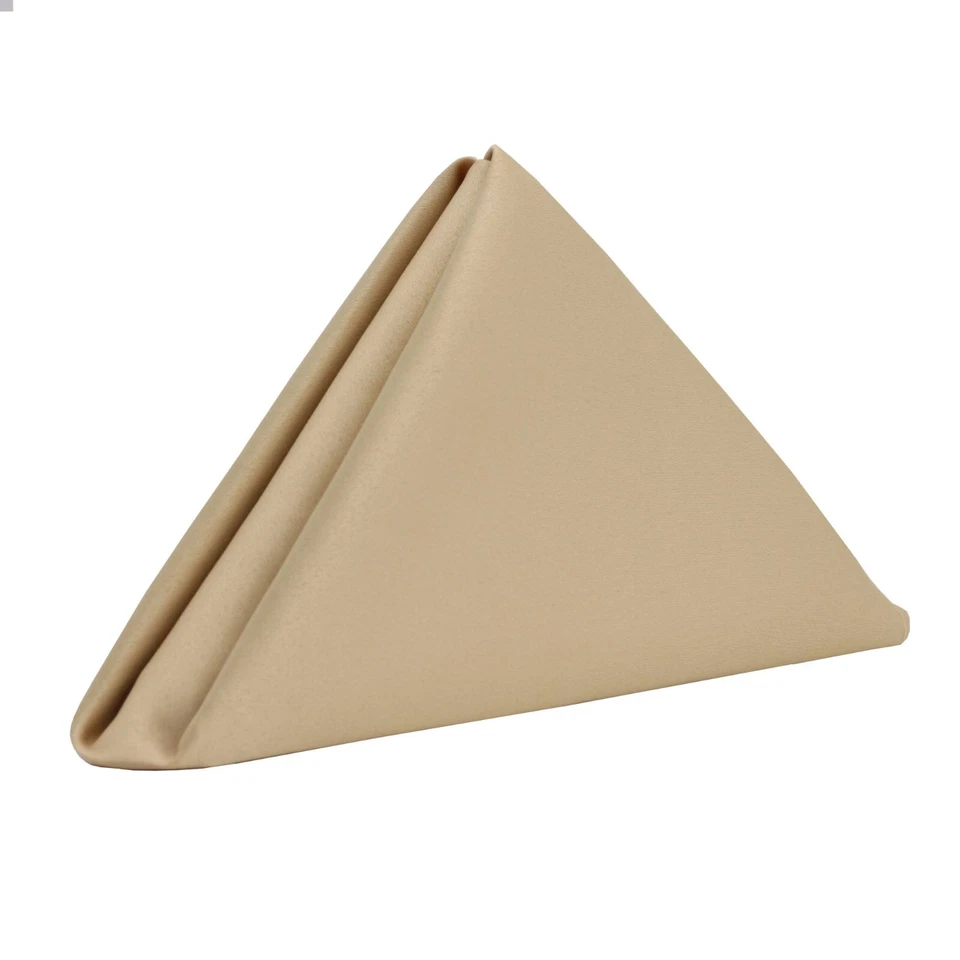 YCC Linens - 20 Inch Square Lamour Satin Napkins (Pack of 10),Restaurant Quality - Image 4 of 4