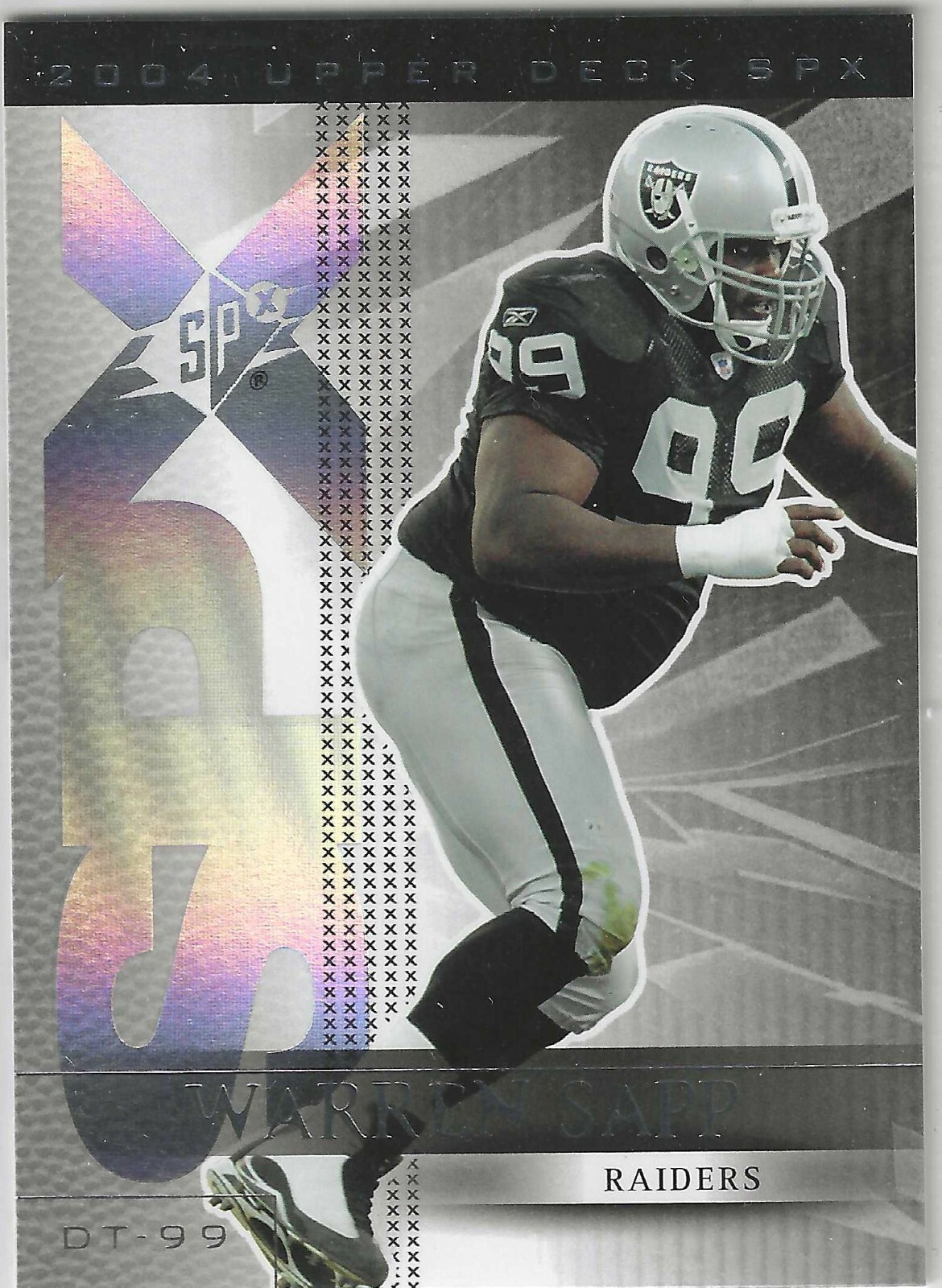 2004 SPx #71 Warren Sapp Oakland Raiders HOF 