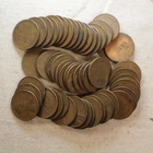 1947-S Roll Lincoln Wheat Cents - Good to Very Fine Condition - 50 Coins