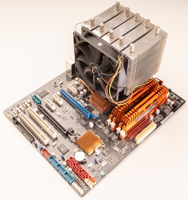 ASUS P5Q3 Motherboard + INTEL XEON X5460 Quad-Core CPU + 16GB GEIL DDR3-1333 RAM