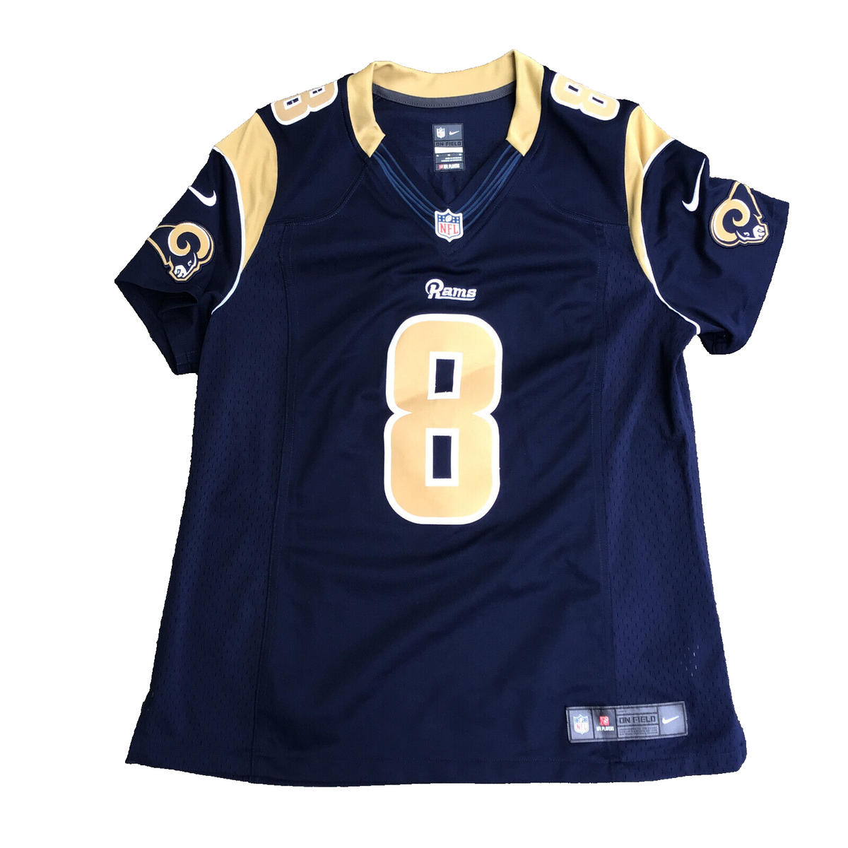 NFL On Field Football Jersey St Louis LA Rams #8 Sam Bradford