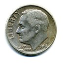 1961 D Roosevelt Dime US 10 Cent U.S America SILVER UNITED STATES 10c Coin #7831 — photo 1