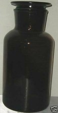 Glass Amber lab reagent bottle wide mouth 1000 ml 1L 34 oz chemistry glassware