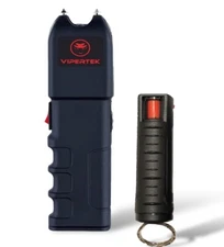 Vipertek Stun Gun 989 Rechargeable + Pepper Spray