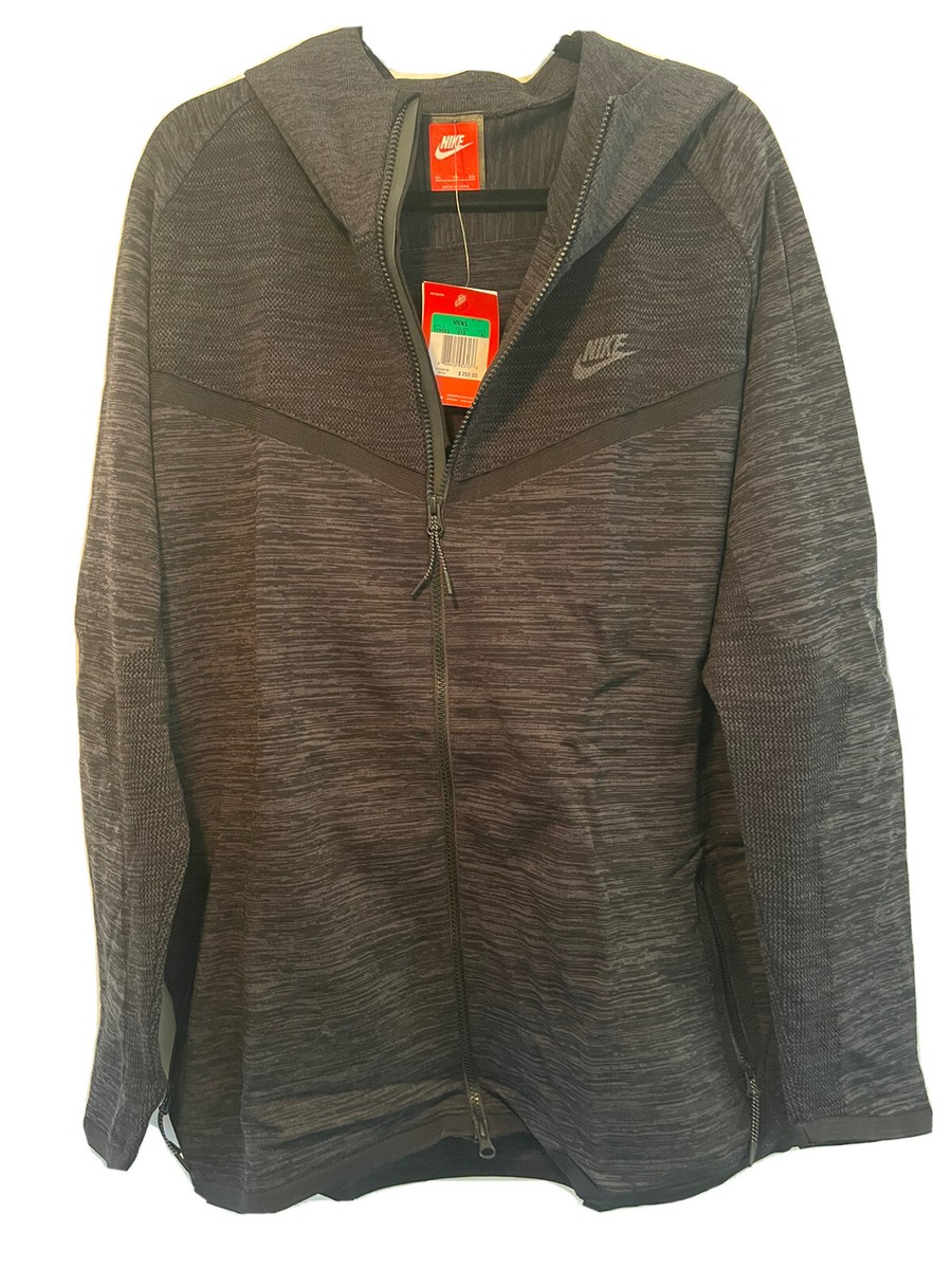 Nike Tech Knit Windrunner Hoodie Sz XL Black Anthracite 728685 010