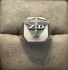 Vintage Sterling The BOEING Company Zero Defects Quality Sterling Signet Ring