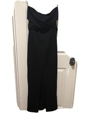 Lulus Black Long Elegant Strapless Formal Ball Gown Maxi Dress Medium $178