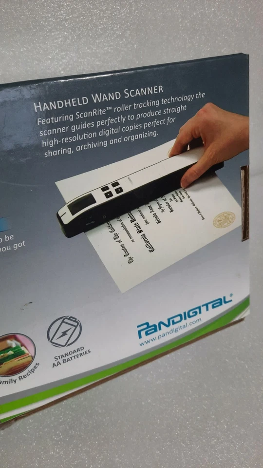 Pandigital Handheld Wand Scanner with Feeder Dock Scan Rite Technology - Works - Image 4 of 4