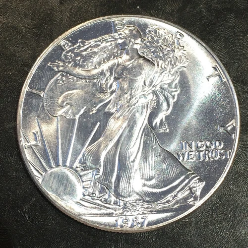 1987 Uncirculated American Silver Eagle US Mint Issue 1oz Pure Silver #o144