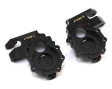 ST Racing Concepts Brass Front Steering Knuckles for Traxxas TRX-4 (Black) (2)