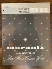 MARANTZ SD530 SD630 Service Manual  ORIGINAL 
