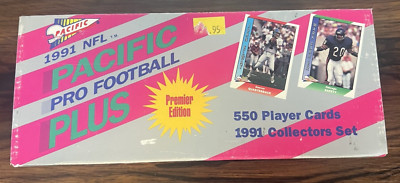 1991 PACIFIC PRO NFL FOOTBALL PLUS COMPLETE SET 550 Cards PREMIER EDITION