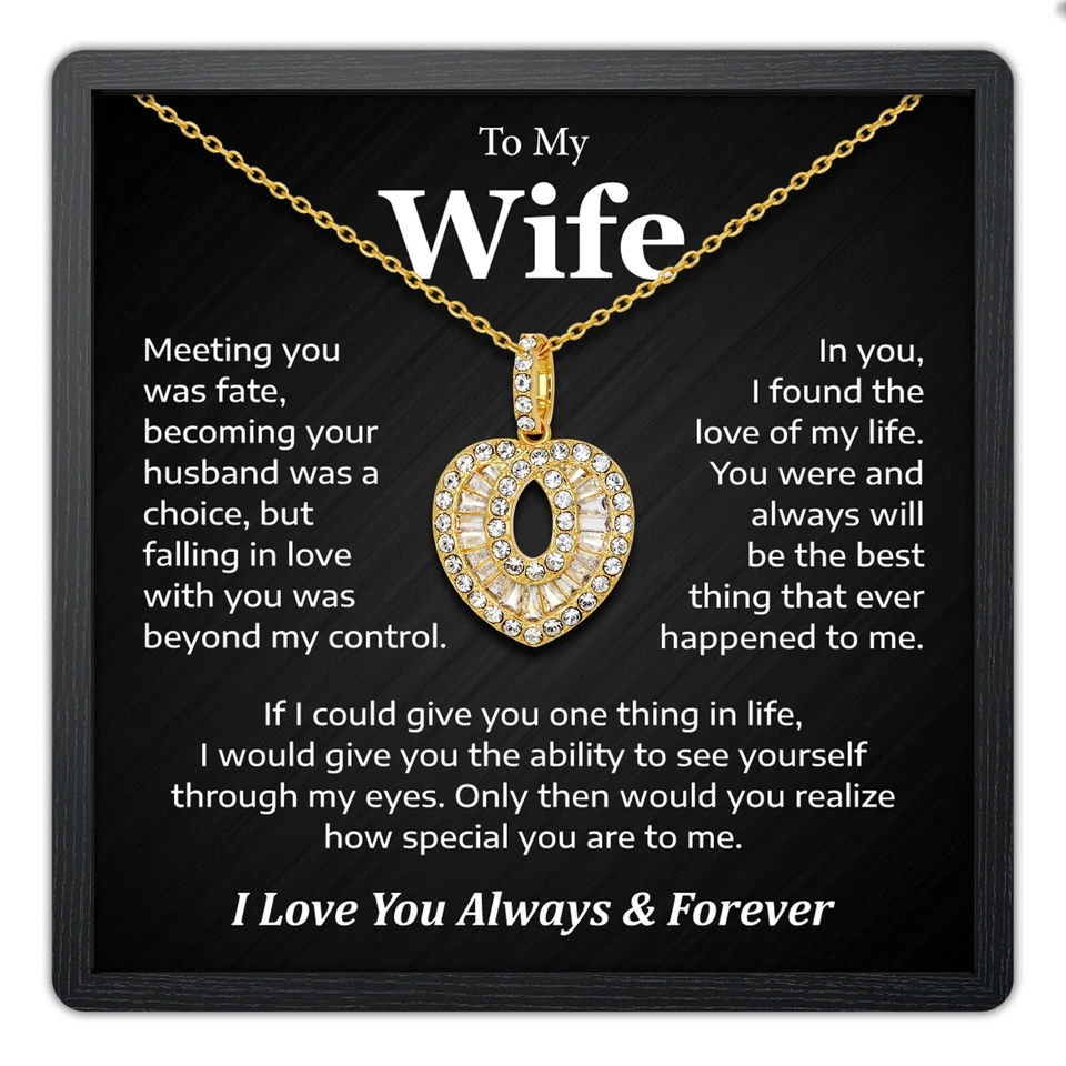 TRYNDI To My Wife Necklace from Husband, Perfect Wife Christmas Gift Ideas - Image 2 of 4