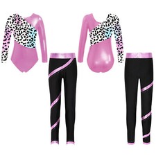 Kids Girls Outfits Children Tracksuits Figure Ice Skating Dancewear Practice